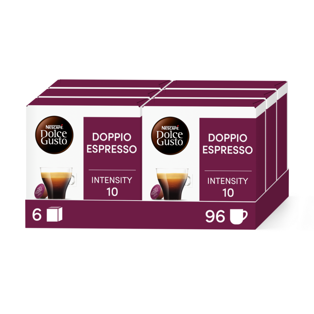 Boîte de 96 capsules PACK AVANTAGE DOUBLE ESPRESSO 96 CAPSULES NESCAFÉ® Dolce Gusto