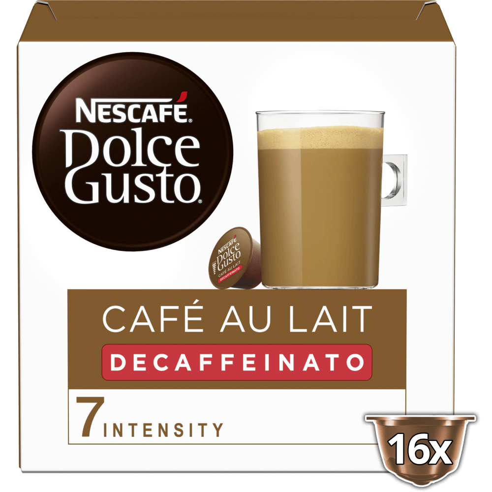 Café au lait Decaffeinato 16 Capsules Dolce Gusto®