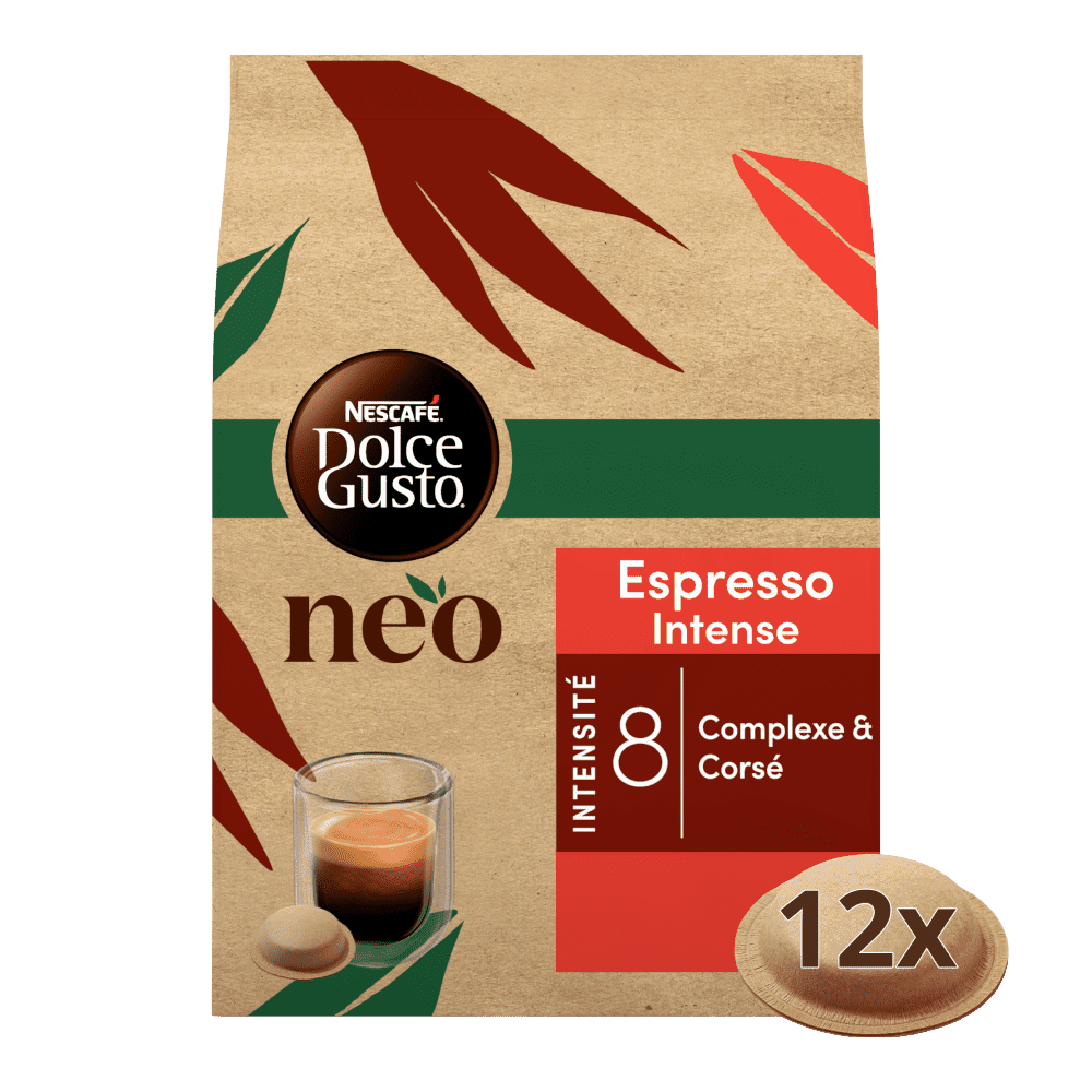 NEO Espresso Intense dosettes compostables NESCAFÉ® Dolce Gusto®