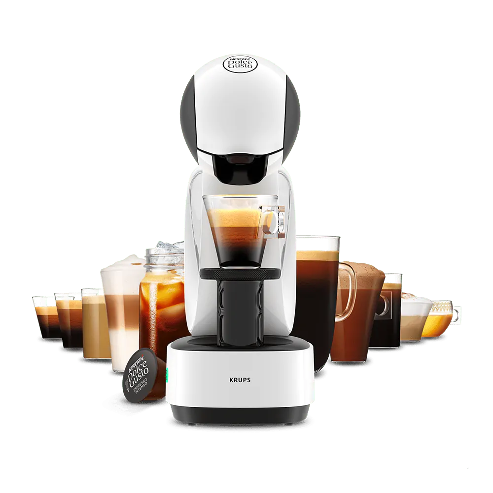 KRUPS DOLCE GUSTO INFINISSIMA - Machine à café manuelle 15 bars expresso et  autres boissons + 6 Capsules + 10€ en bon en cadeau (Noir)