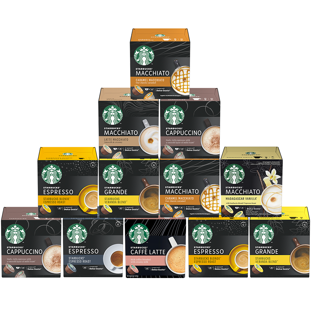 Pack café 100 STARBUCKS® 144 Capsules ǀ NESCAFE® Dolce Gusto®