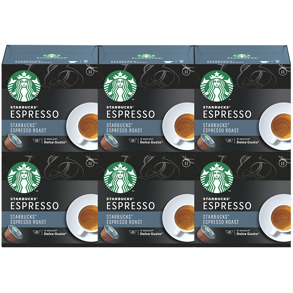 Starbucks Espresso Roast 72 Capsules NESCAFE® Dolce Gusto®