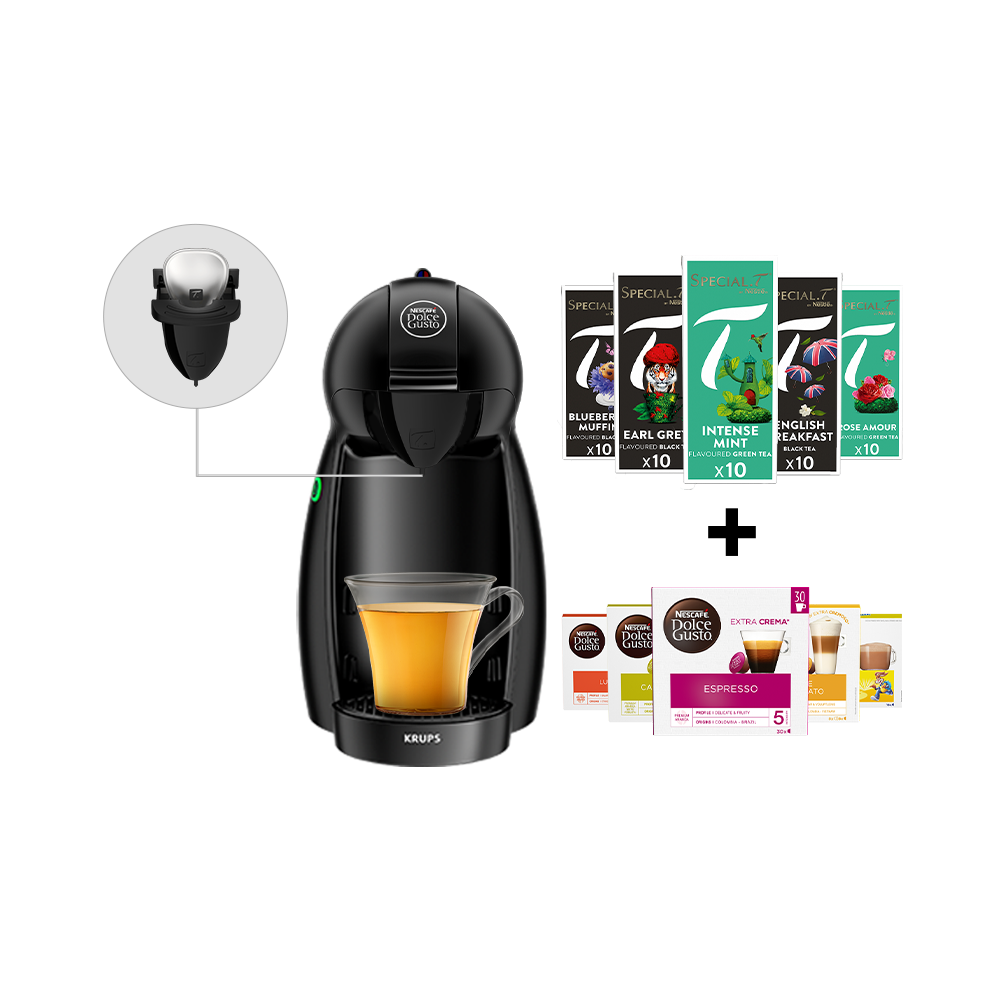 PACK PICCOLO + INFUSEUR + SELECTION SPECIAL.T & DOLCE GUSTO