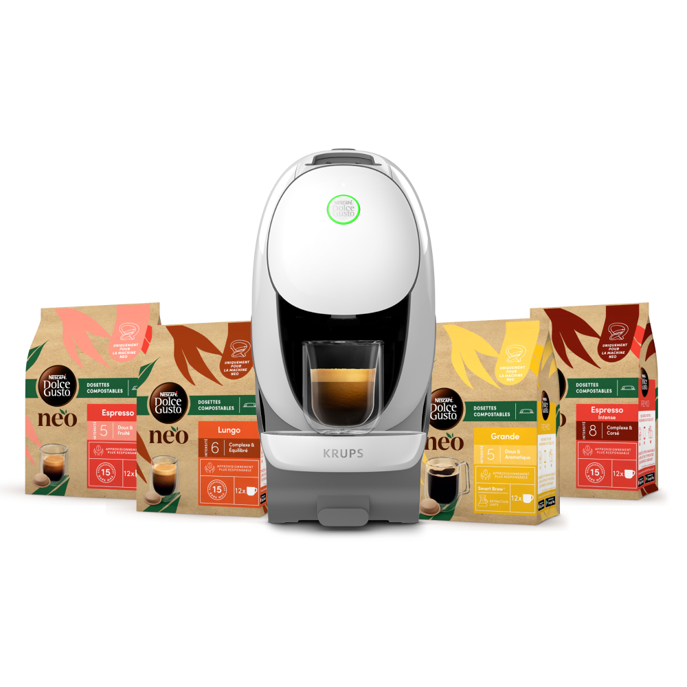Pack NEO Caffè blanche + selection top ventes cafés 4 boîtes