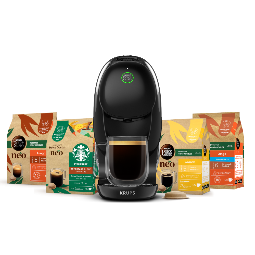 Pack NEO Caffè Noire + selection cafés longs 4 boîtes