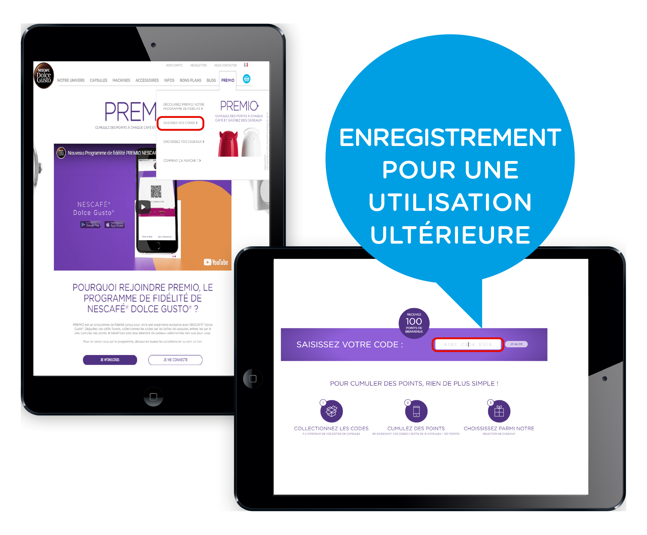 J'enregistre mon code pour l'utiliser ultérieurement