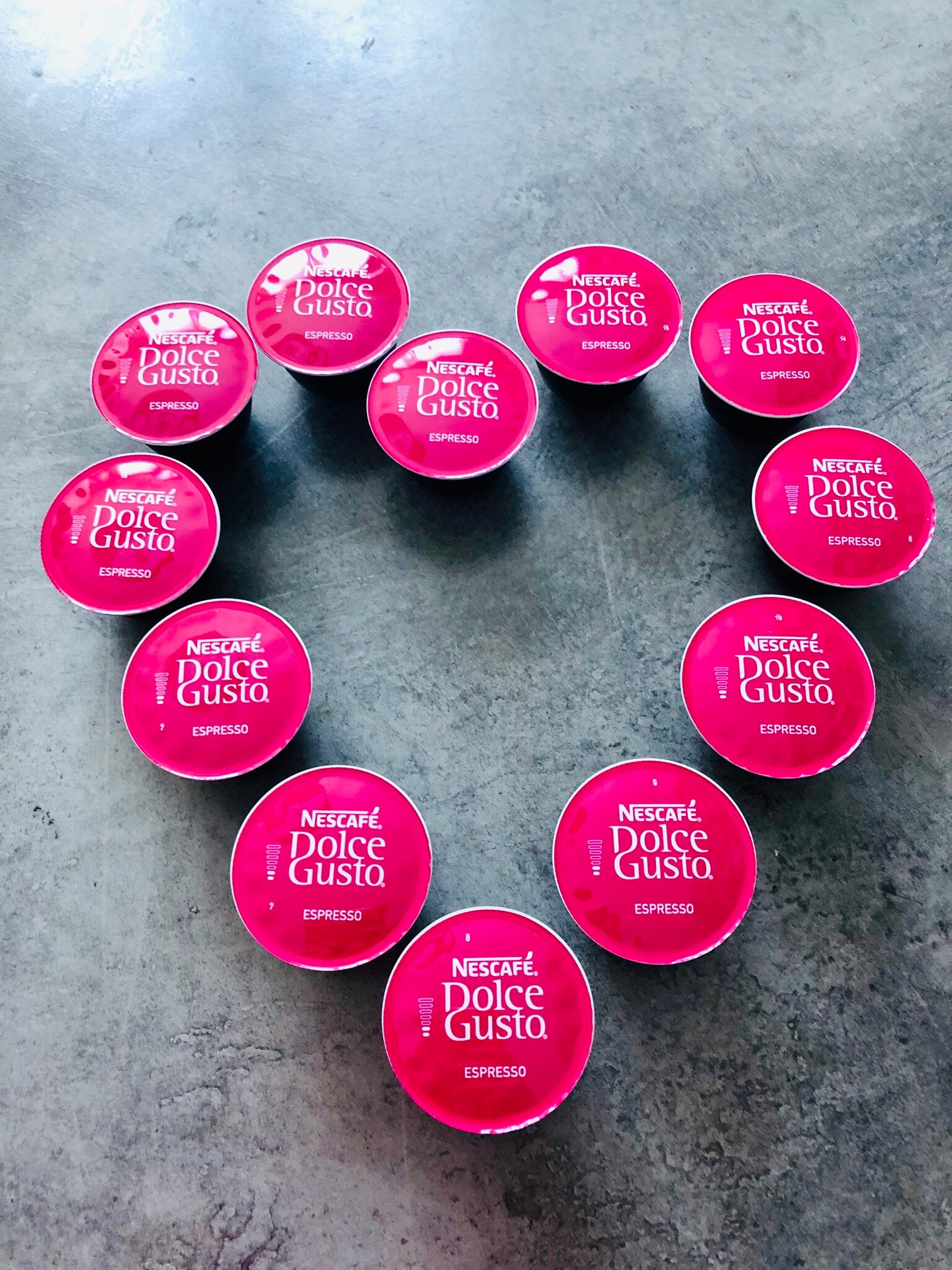 Capsule NESCAFÉ Dolce Gusto en forme de cœur