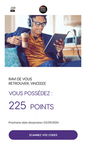 Nescafé Dolce gusto Loyalty experience app
