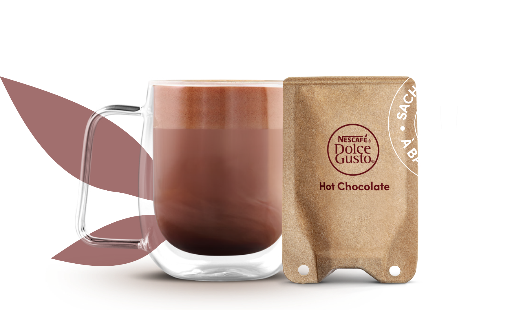 Tasse de chocolat Chaud NESCAFÉ® Dolce Gusto® NEO pour une boisson chocolatée et onctueuse et une consommation responsable