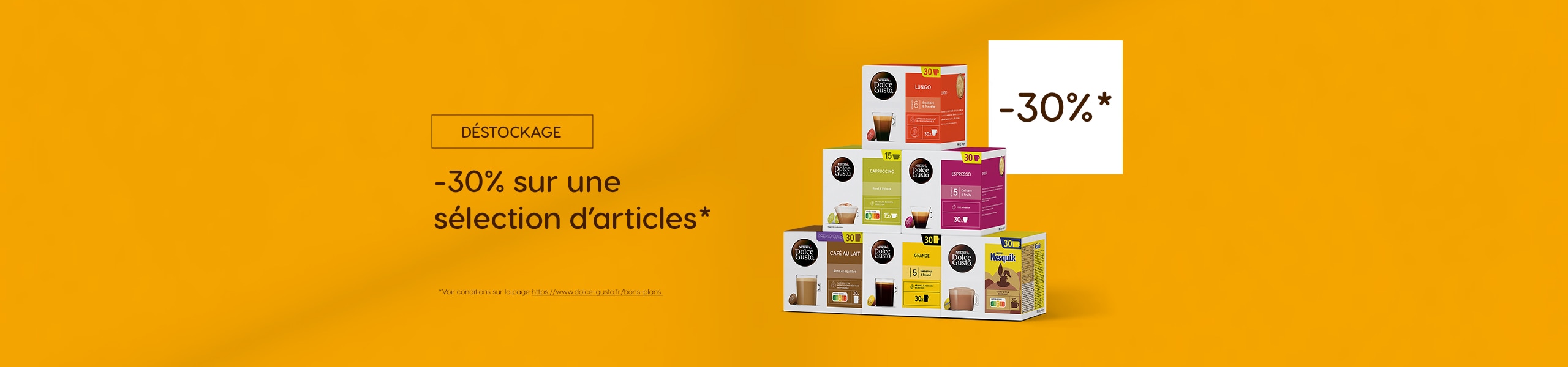 FR fr NDG PROMO DESTOCKAGE 30 IMG WEBSITE LP DESKTOP 2560X600PX