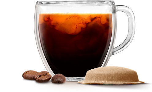 Tasse d&rsquo;espresso Neo Signature &agrave; c&ocirc;t&eacute; d&rsquo;une capsule en papier