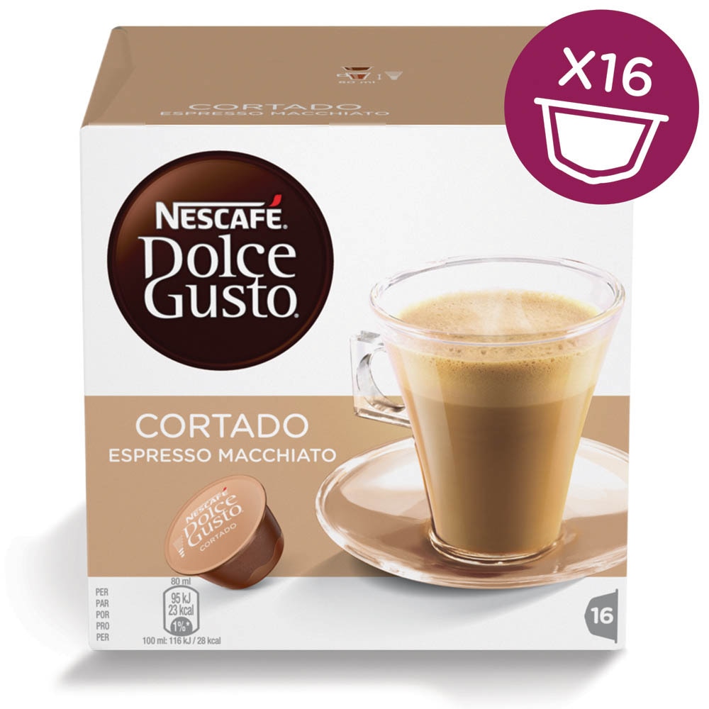 Café Cortado 16 Capsules NESCAFÉ® Dolce Gusto® Café Cortado 16 Capsules NESCAFÉ® Dolce Gusto®