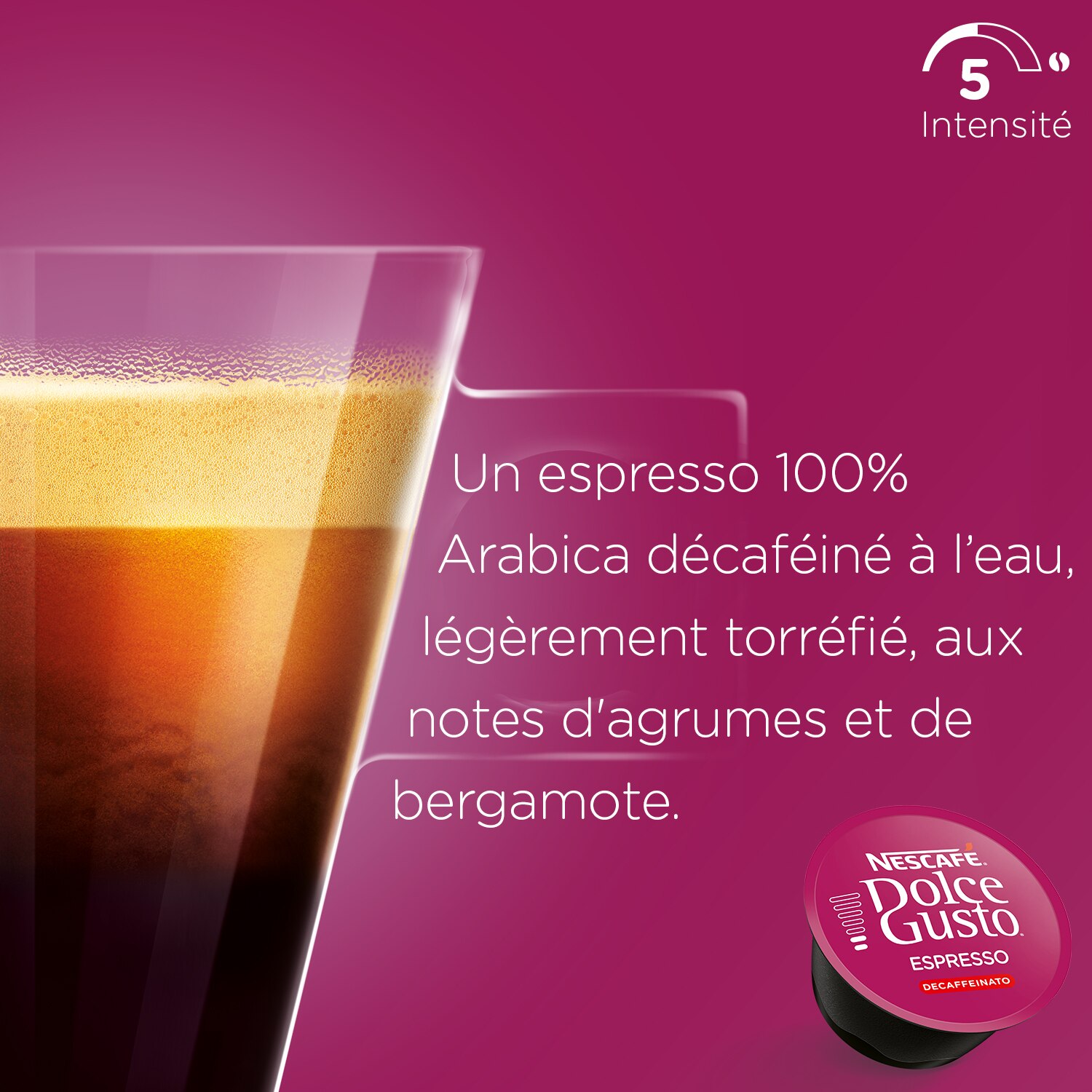 Espresso Decaffeinato 16 Capsules NESCAFÉ® Dolce Gusto® - Attribut du produit
