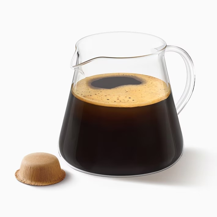 Café goutte à goutte et dosettes à base de papier.