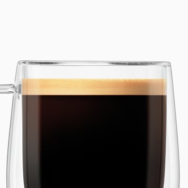 Zoomez sur un café americano.